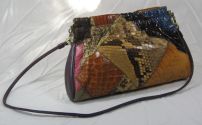 Multi-coloured snake-skin bag by Caprice
